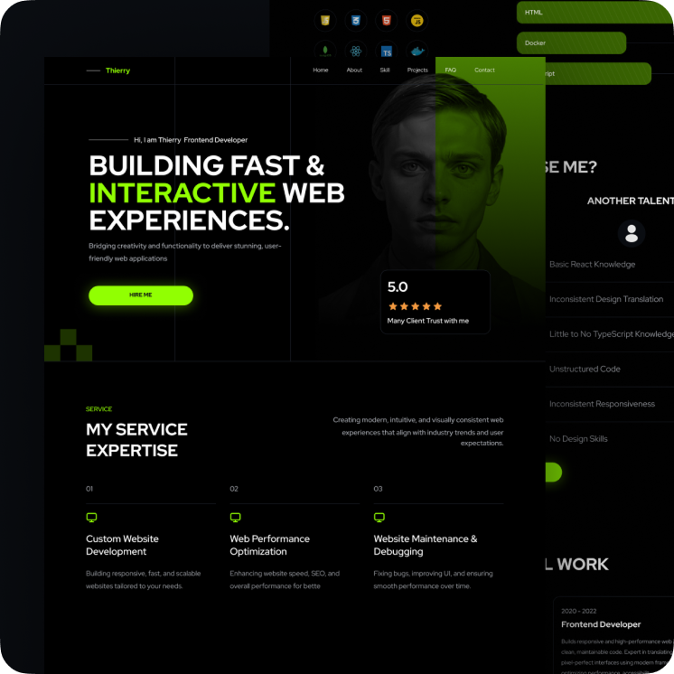 Mobile app project preview